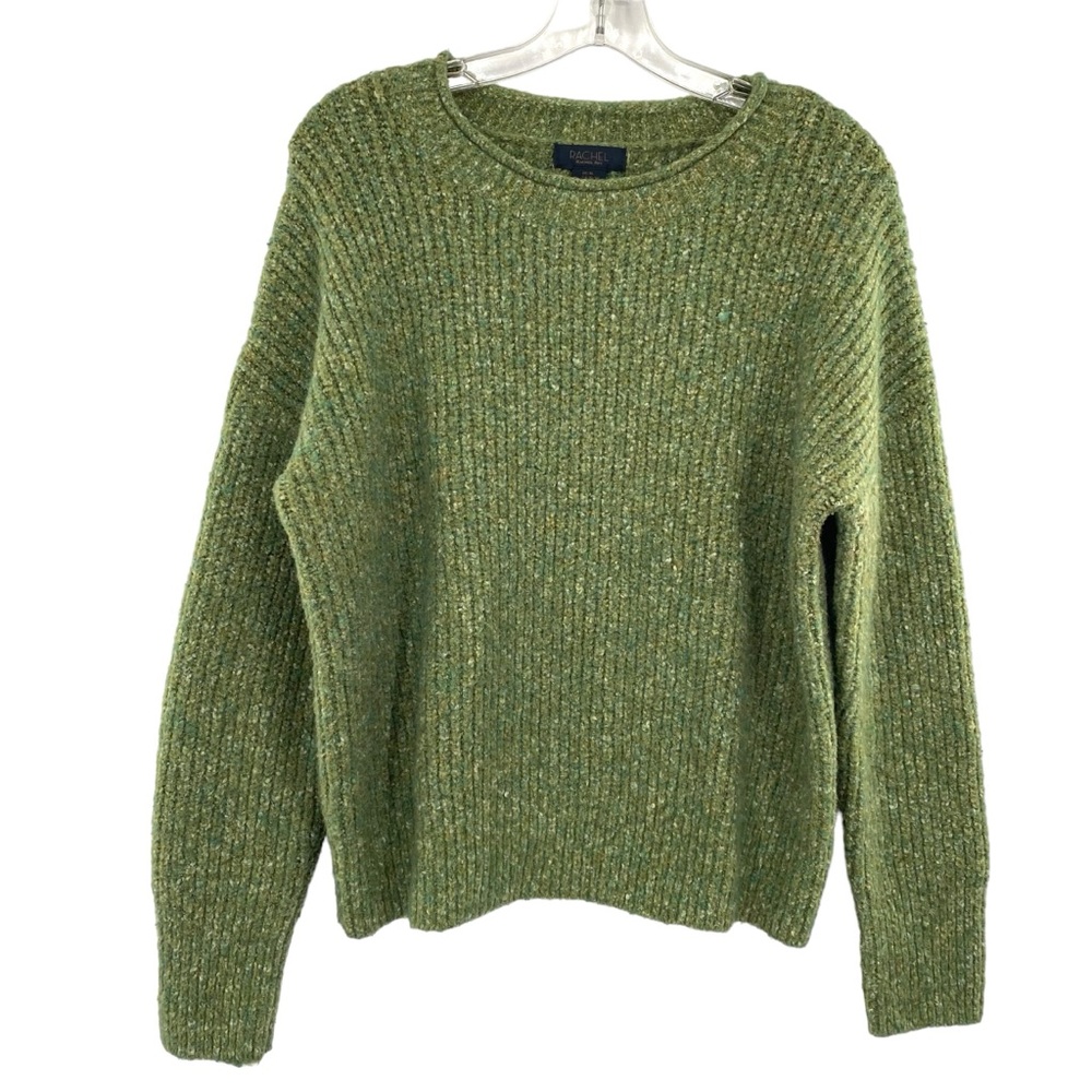 Rachel Roy Olive Green Chunky Knit Sweater